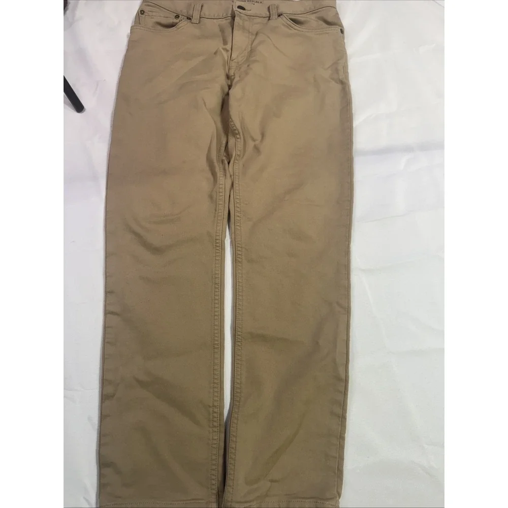 Banana Republic Men's Traveler Pants 30x30 Slim Fit Stretch Khaki Brown
